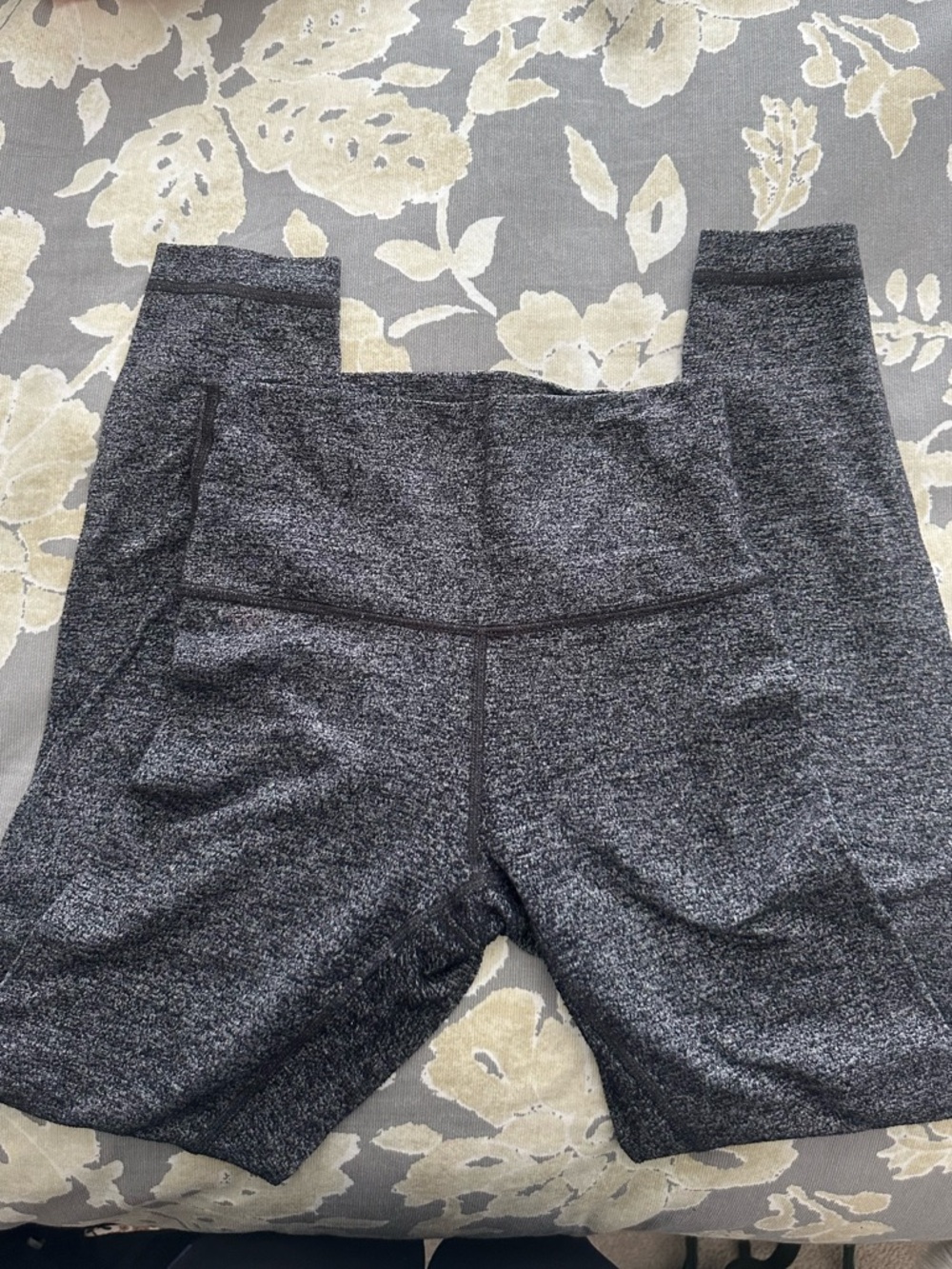 lululemon athletica Heathered Dark Gray/Black Leggings